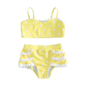 Toddler Girl Polka Dot Tankini Swimsuit Set