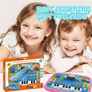 Pink Educational Learning Computer: Teaches English, Math, Music & Animals