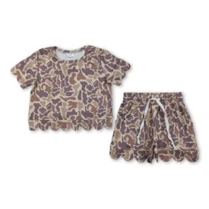 Girls Short Sleeve and Shorts Sets