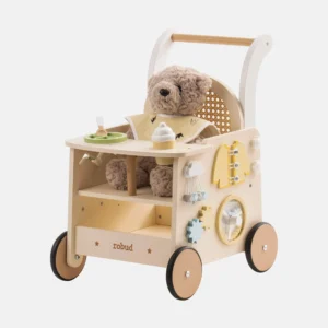 Robud Rattan Wooden Baby Push Walker