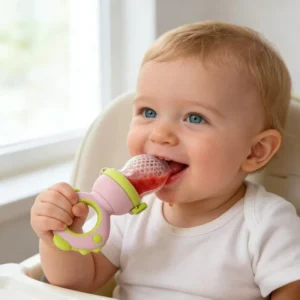 Cute animal infant and toddler food feeder pacifier