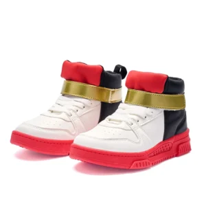 Kids Skate or Shadow Tennis Shoes in Red and Black