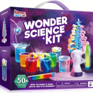 50+ Kids Science Experiment Kit with Growing Crystal Tree – STEM Learning Toy