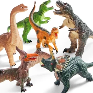 Joyfy 6 Pcs Jumbo  Soft Dinosaur Figures