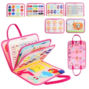 Foldable Montessori Busy Board – Sensory Learning & Activity Toy for Toddlers