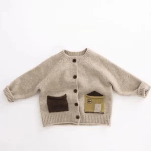 Toddler Wool Blend Knit Cardigan