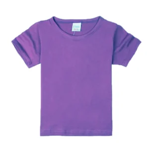 Kids’ Classic Cotton Short Sleeve T-Shirt – Soft Solid Color Tee